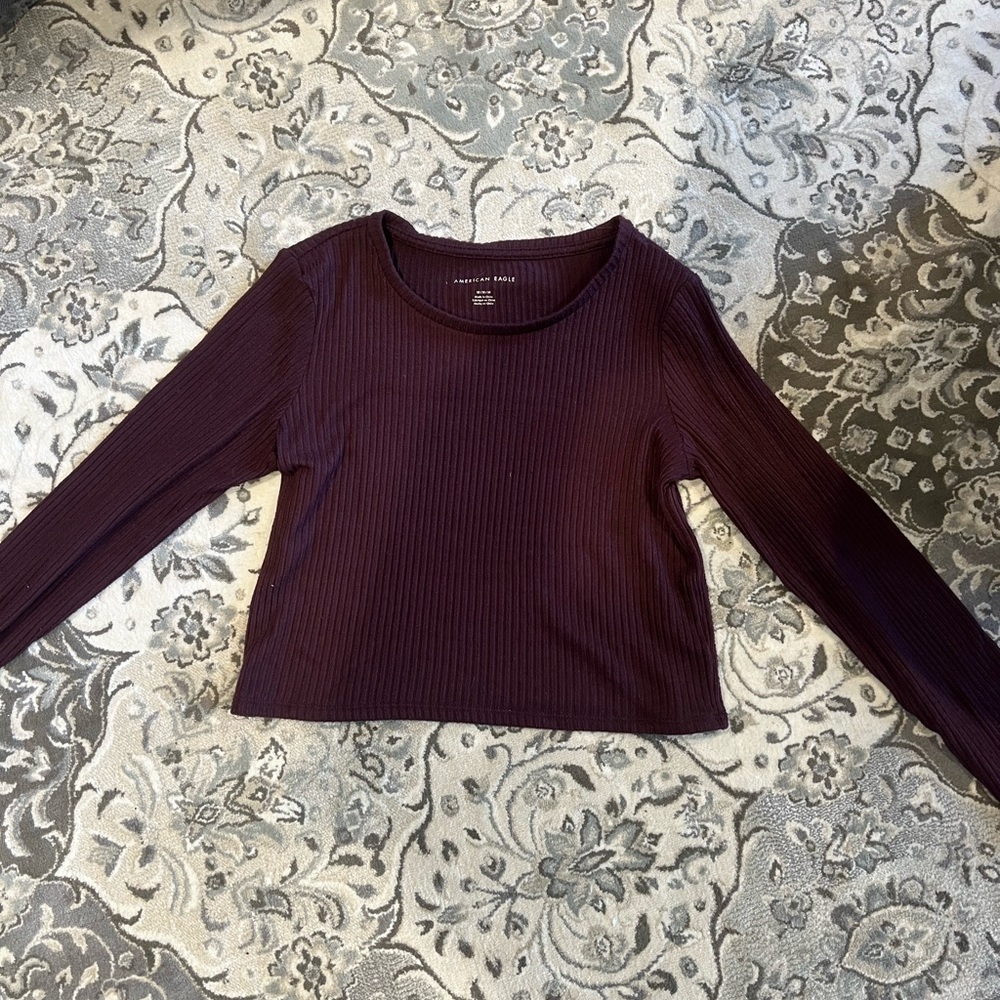 Purple crop top